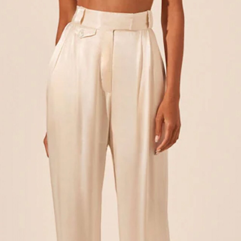 La Lune High Waisted Tailored Pant